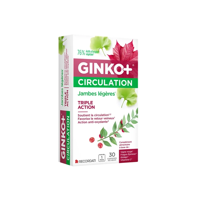 Ginko + Ginkgo Biloba Circulation 30 comprimés