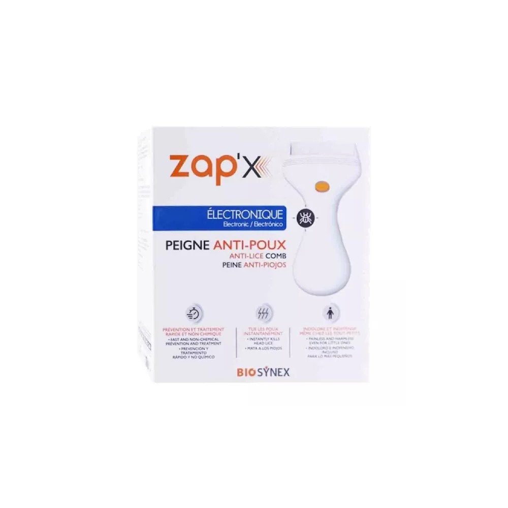 Biosynex Exacto Zap Peigne Anti-Poux Électrique