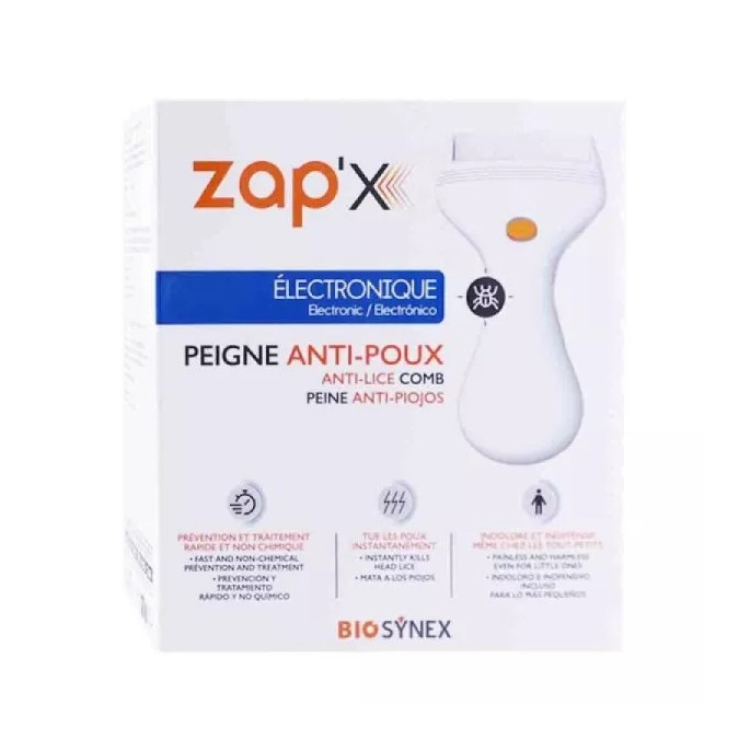 Biosynex Exacto Zap Peigne Anti-Poux Électrique