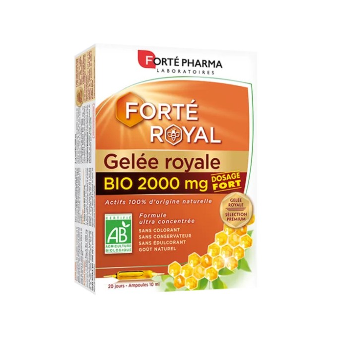 Forté Pharma Gelée Royale Bio 20 Ampoules de 10 ml