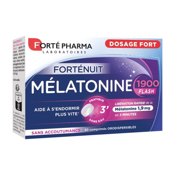 Forte Pharma Mélatonine 1900 Flash 30 comprimés