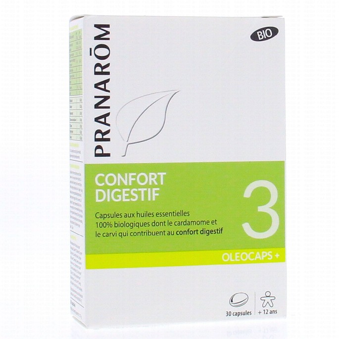 Pranarom Oléocaps 3 Caps confort digest bio