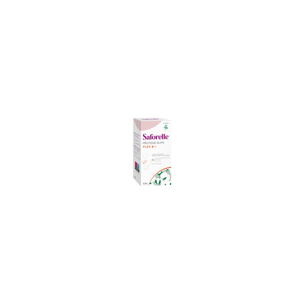 Saforelle coton protect bio protège-slip flex
