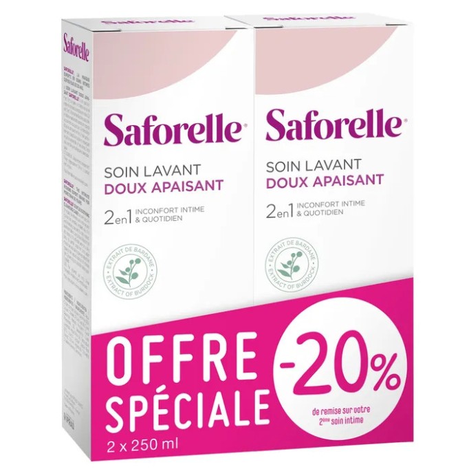 Saforelle Gel Lavant Lot de 2 x 250 ml