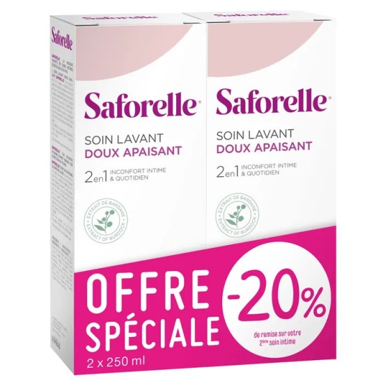 SAFORELLE GEL LAVANT 500ML LOT DE 2