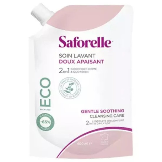 Saforelle gel lavant éco-recharge 400 ml