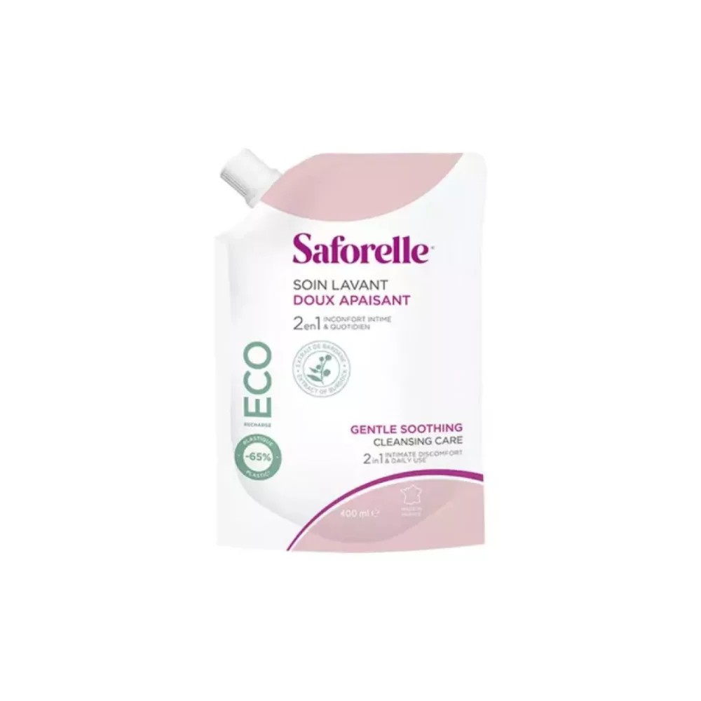 Saforelle gel lavant éco-recharge 400 ml