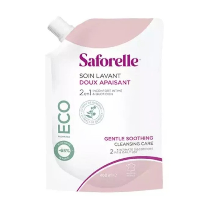 Saforelle gel lavant éco-recharge 400 ml