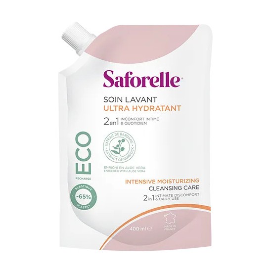 Saforelle gel lavant eco-recharge ultra hydratant