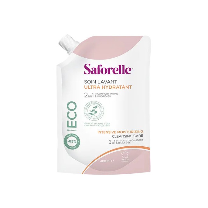 Saforelle gel lavant eco-recharge ultra hydratant
