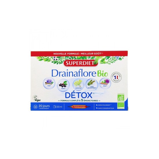 Superdiet Drainaflore 20 ampoules
