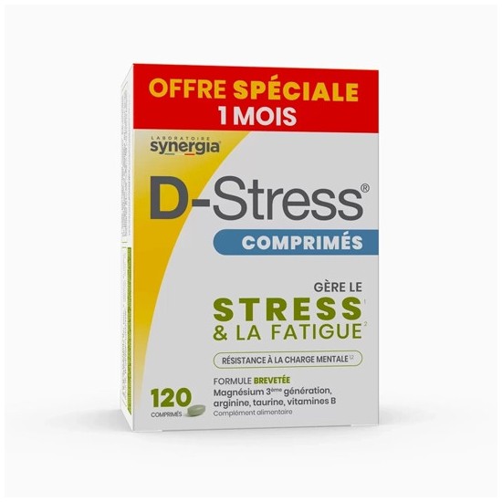 Synergia DStress 120 comprimés anti-stress