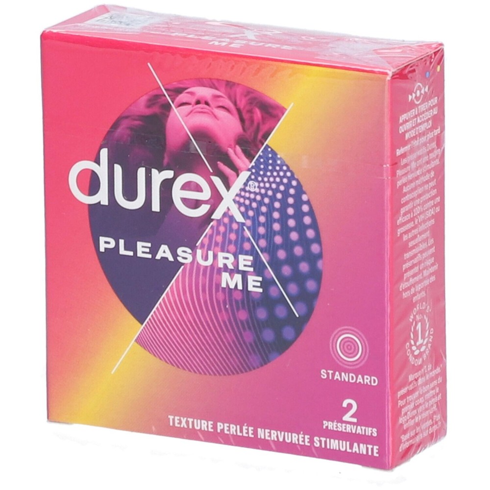 Durex Pleasure Me Préservatifs 2 Unités