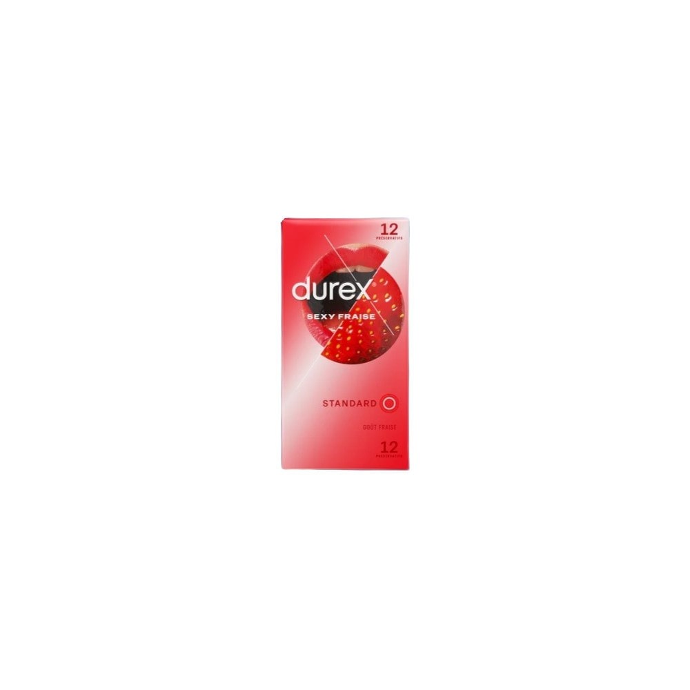 Durex Sexy Fraise Préservatifs 10 Unités