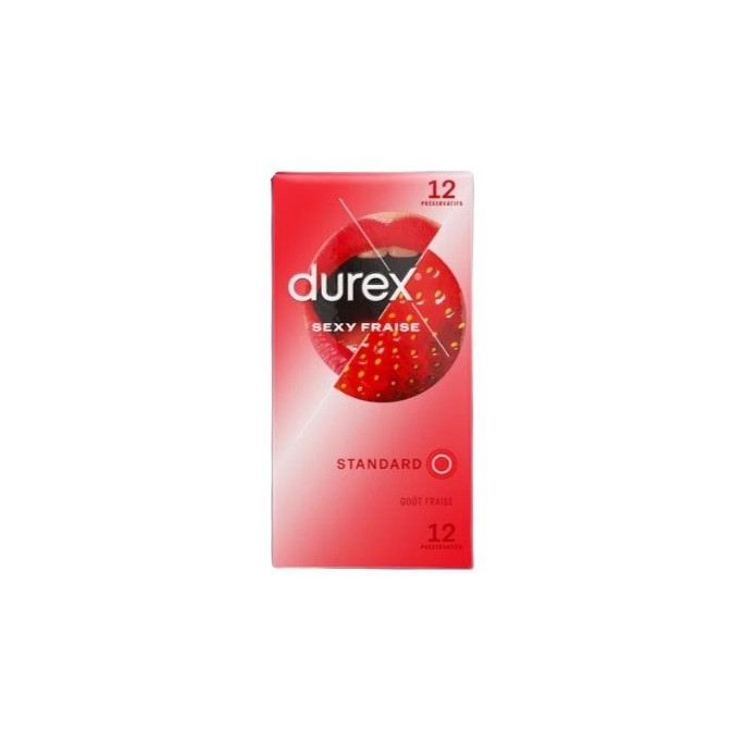 Durex Sexy Fraise Préservatifs 10 Unités