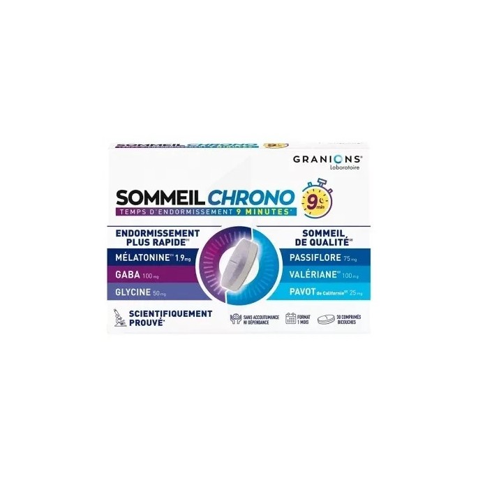 Granions Sommeil Chrono 30 comprimés