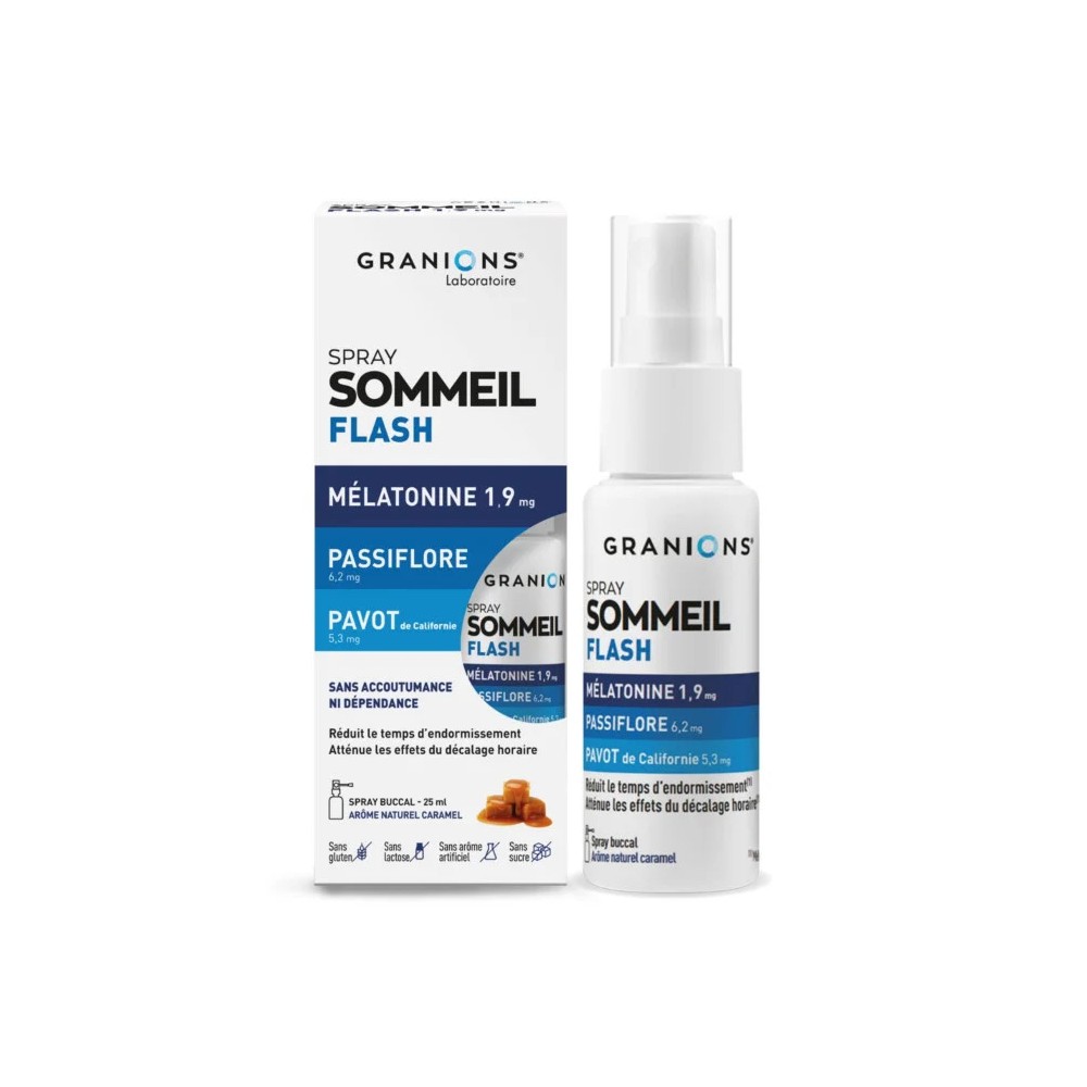 GRANIONS SOMMEIL MELATONINE 1.9MG SPR/ 25ML