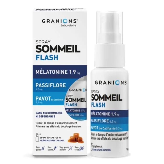 GRANIONS SOMMEIL MELATONINE 1.9MG SPR/ 25ML
