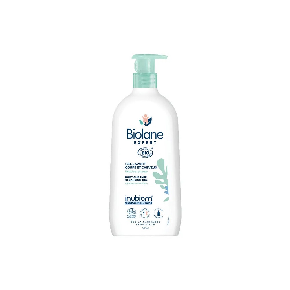 Biolane Gel Lavant Corps et Cheveux Bio 500 ml