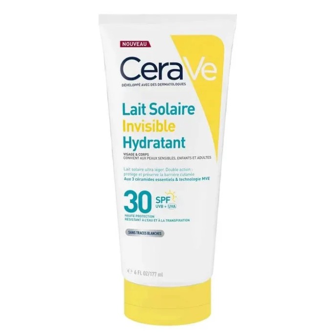 CeraVe Lait Solaire Invisible SPF30 177 ml