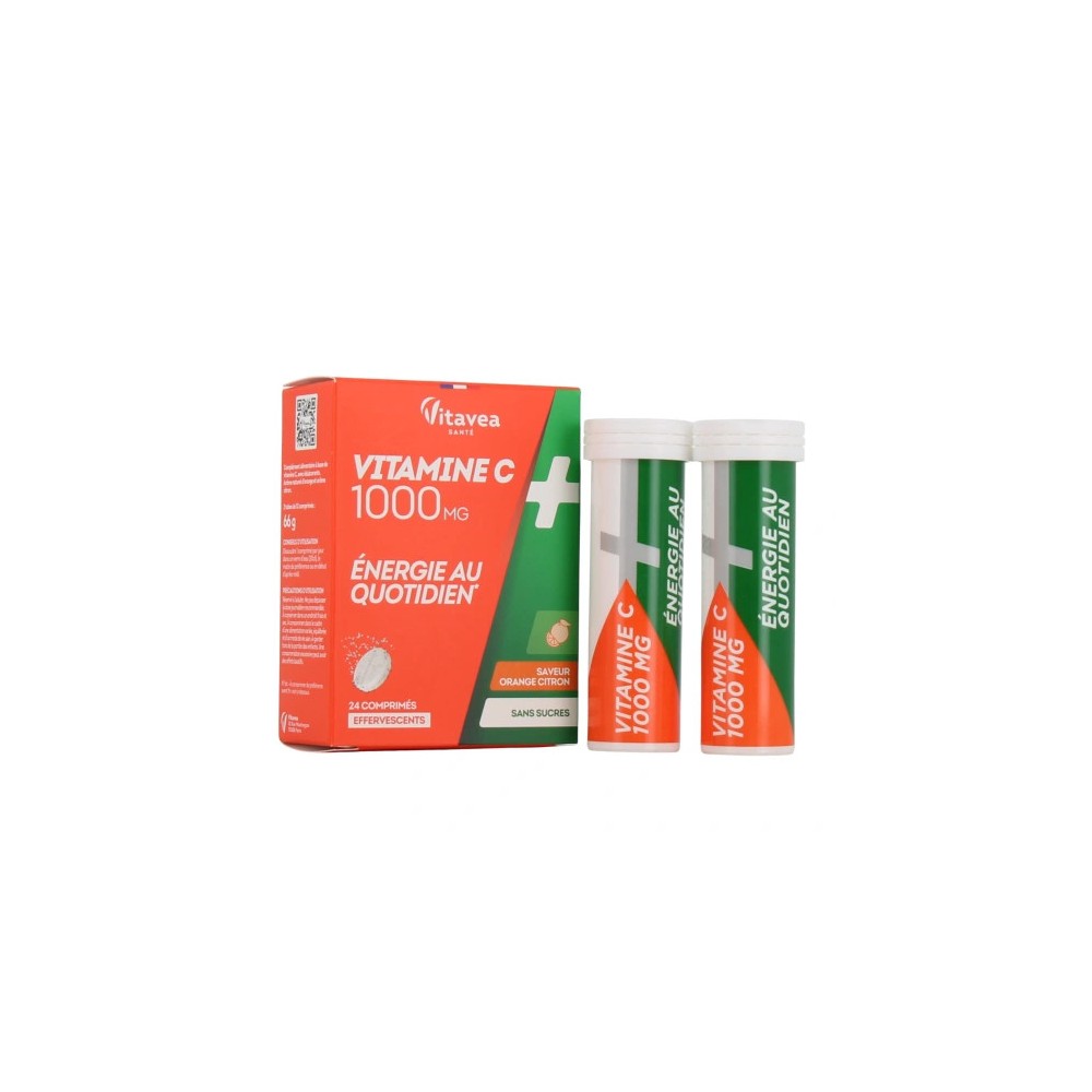 Nutrisanté Vitamine C 1g Comprimés Effervescents 24