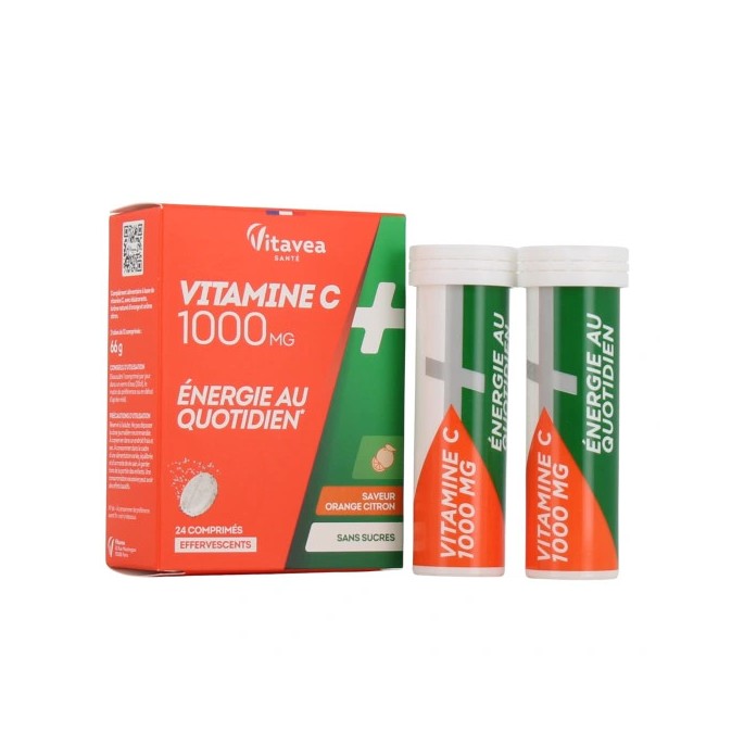 Nutrisanté Vitamine C 1g Comprimés Effervescents 24