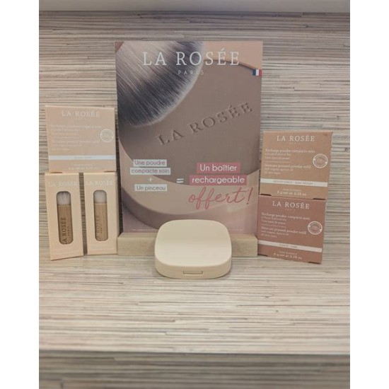 LA ROSEE POUDRE COMPACT PINCEAU