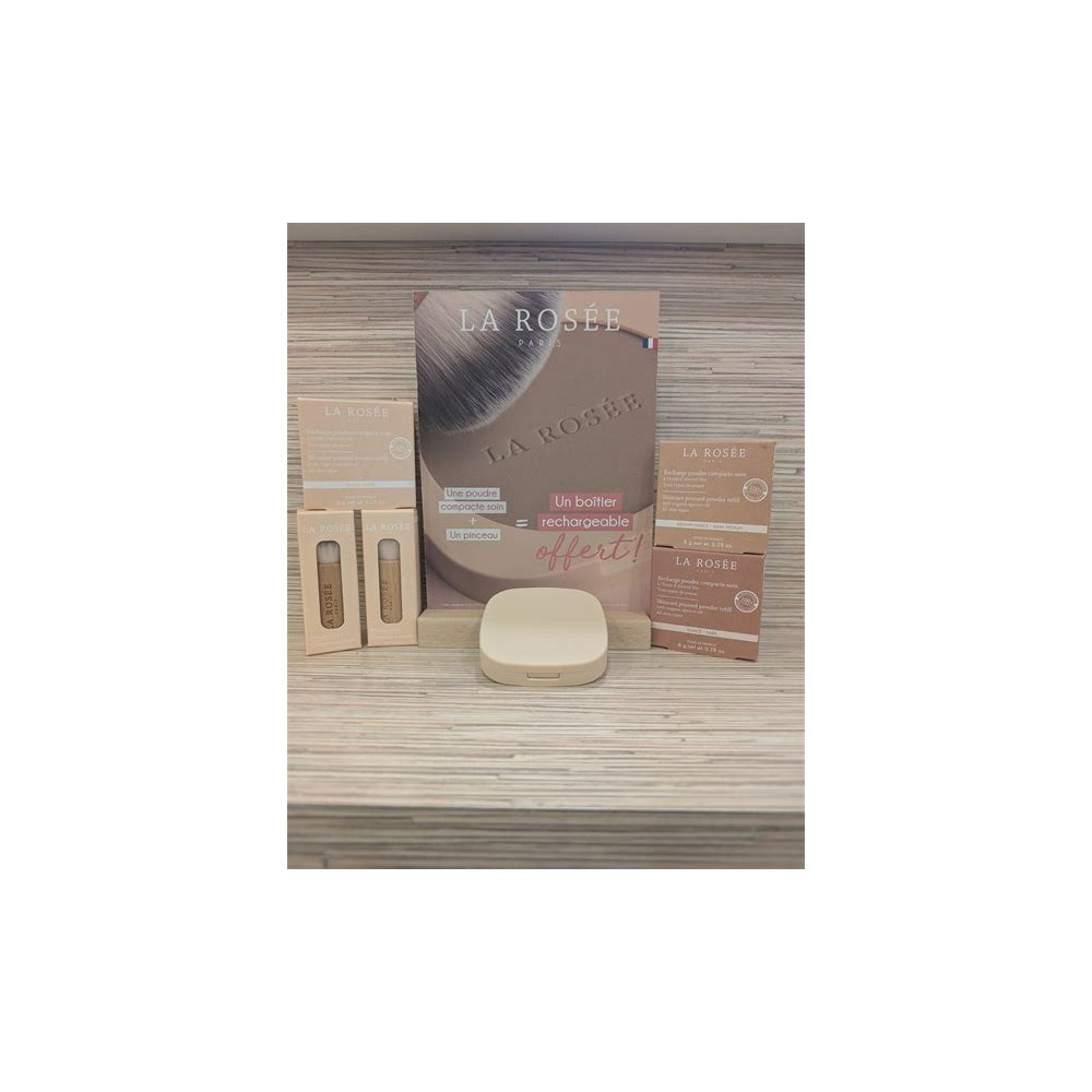 LA ROSEE POUDRE COMPACT PINCEAU