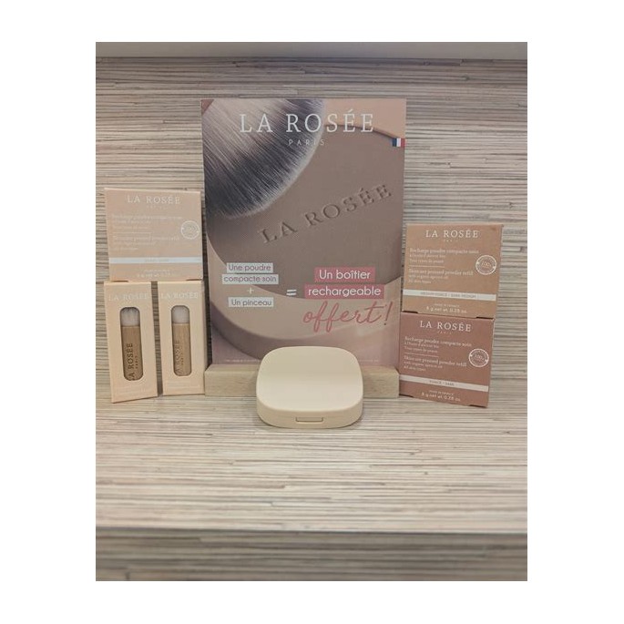 LA ROSEE POUDRE COMPACT PINCEAU
