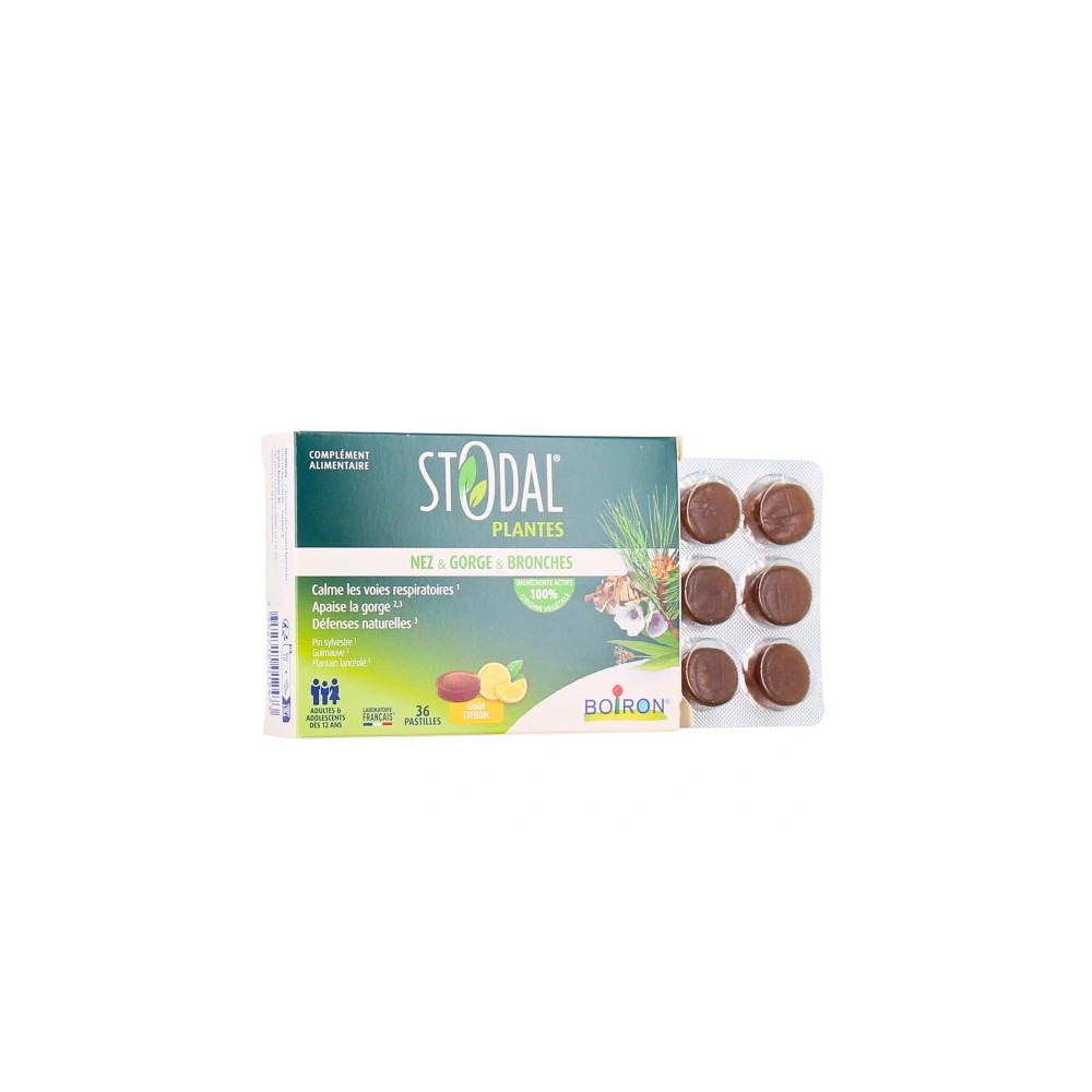 Boiron Stodal Plantes Pastilles Citron 36
