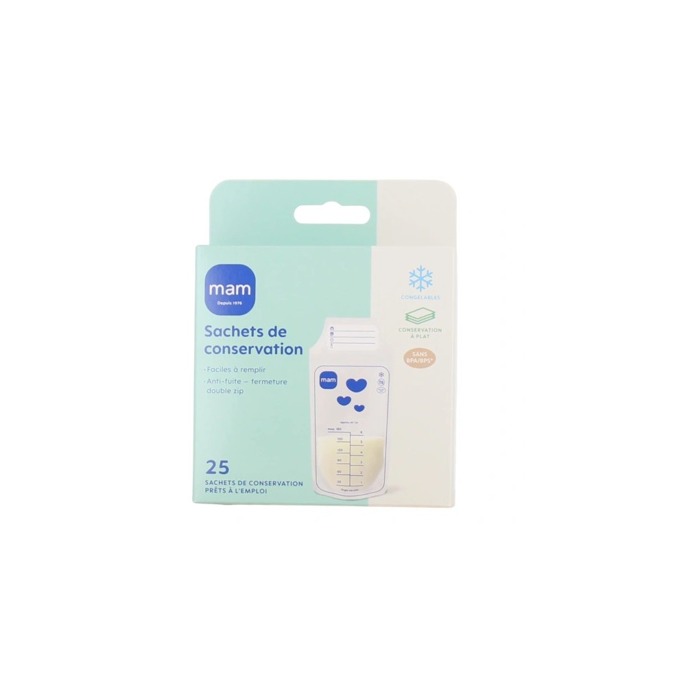 MAM Sachets de Conservation 180 ml X25