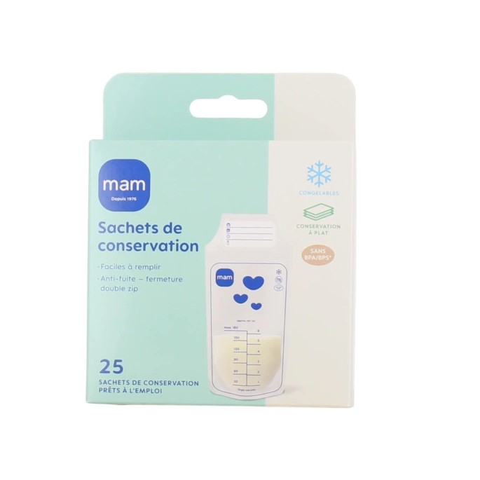 MAM Sachets de Conservation 180 ml X25
