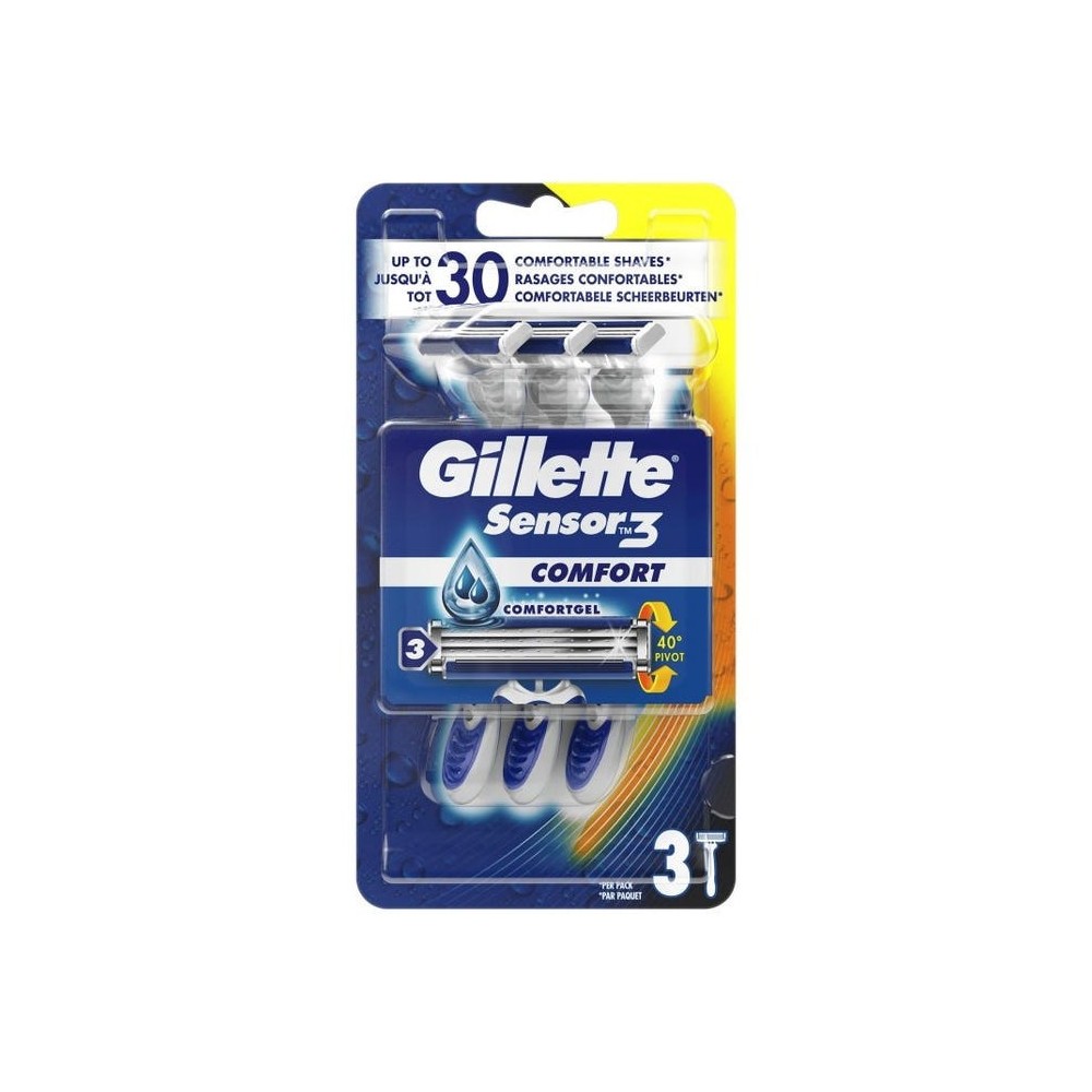 GILLETTE RAS SENSOR3 JETABLEX3
