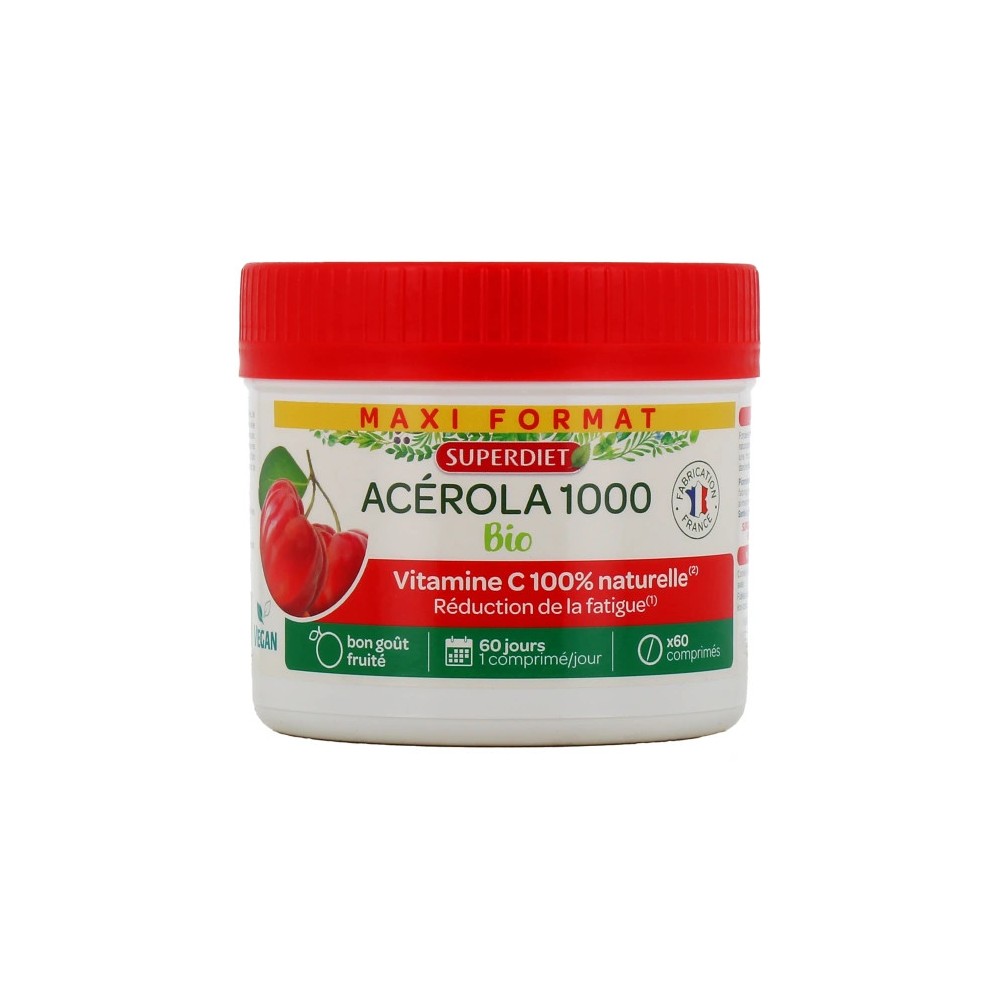 ACEROLA 1000 BIO BTE/60 ECO. COMPRIMES SD