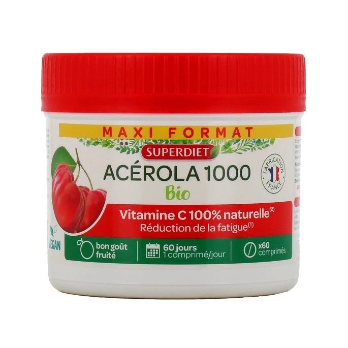 ACEROLA 1000 BIO BTE/60 ECO. COMPRIMES SD