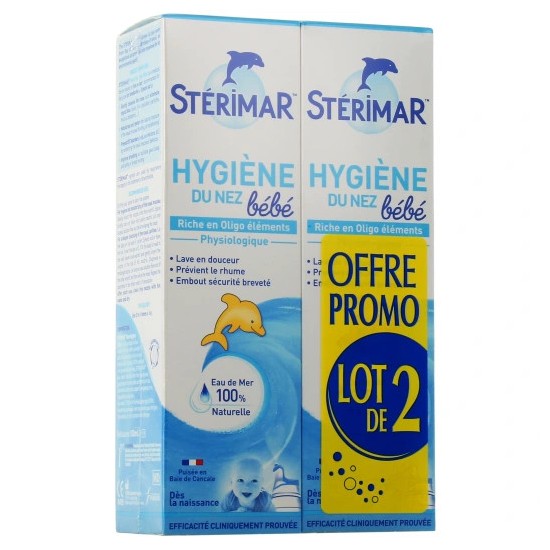 STERIMAR BEBE HYGIENE NEZ 100MLX2