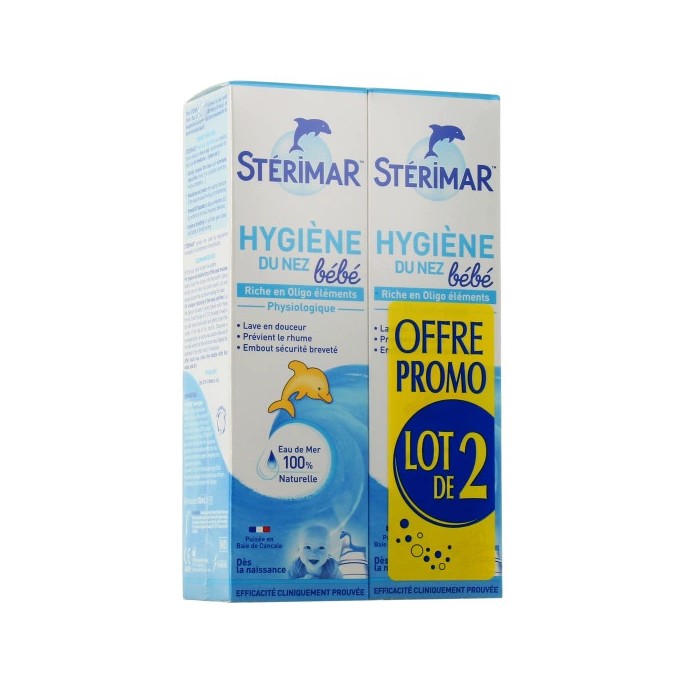 Stérimar Bébé Hygiène Nez 2 X 100 ml