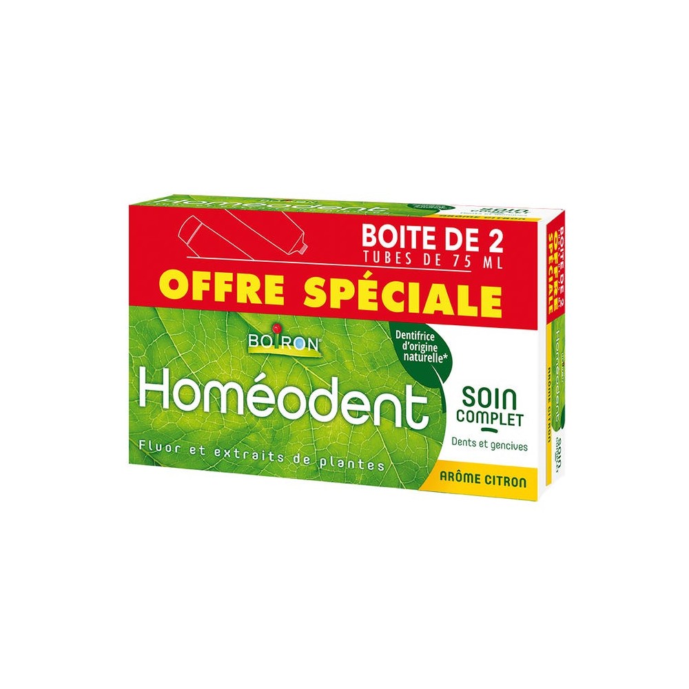 HOMEODENT CITRON DENTIF. 75MLX2 DUO