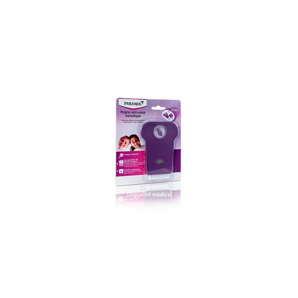 PARANIX PEIGNE 3 EN 1 METALLIQUE