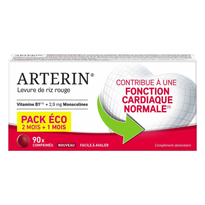 Omega Pharma Arterin Levure de Riz Rouge 90 comprimés