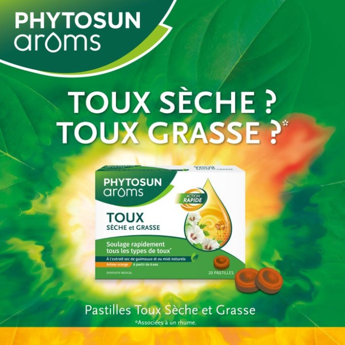 Phytosun Arôms Pastilles Toux 20 unités