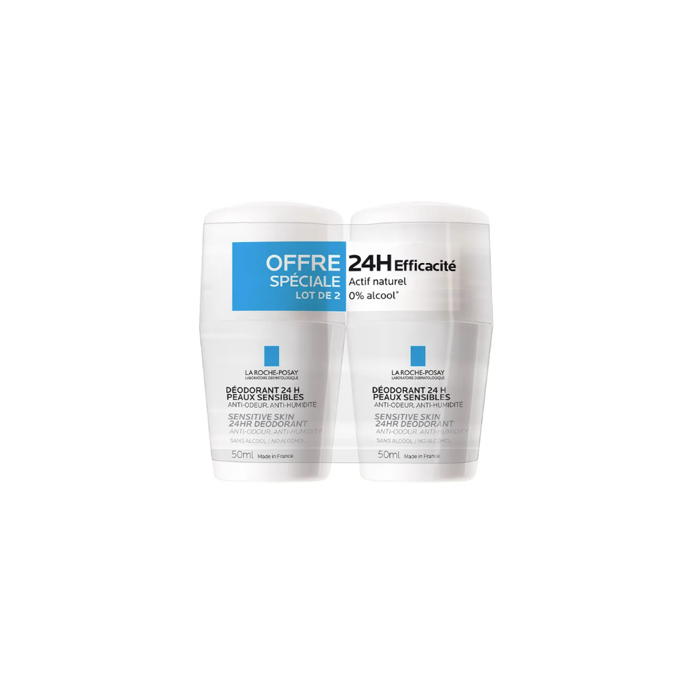 La Roche-Posay Déodorant 24H Roll-On Duo