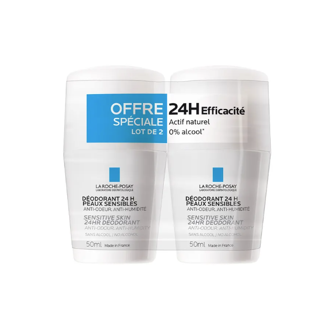 La Roche-Posay Déodorant 24H Roll-On Duo