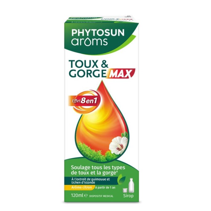Phytosun Arôms Sirop Toux et Gorge Max 120 ml