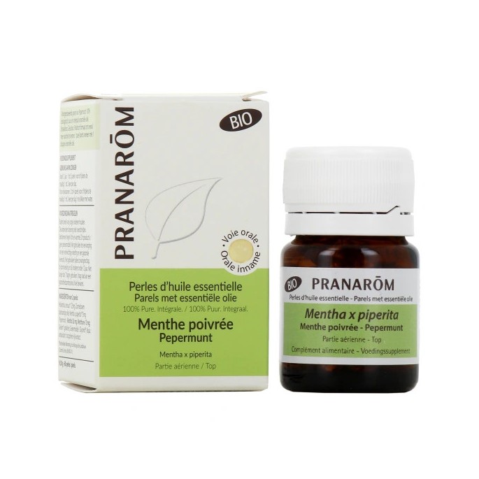 Pranarôm Perles d'Huile Essentielle Menthe Poivrée