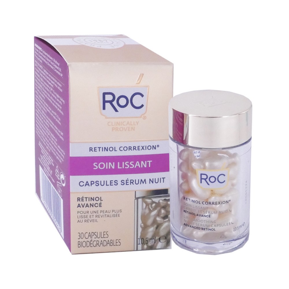 Roc Soin Lissant Sérum Nuit Capsules 30