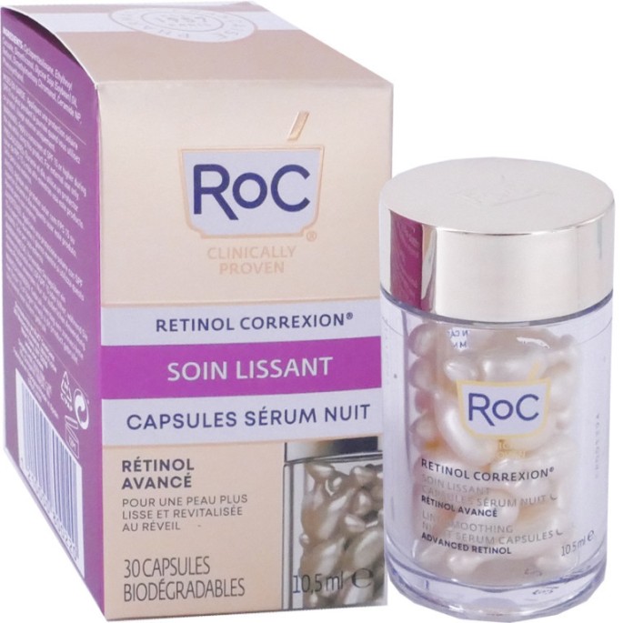 Roc Soin Lissant Sérum Nuit Capsules 30