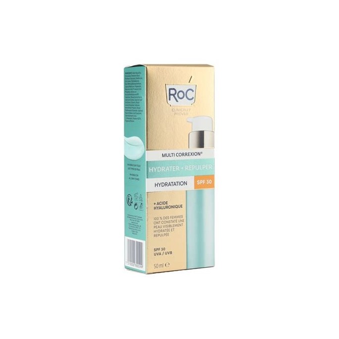 RoC Acide Hyaluronique Hydratation SPF 30