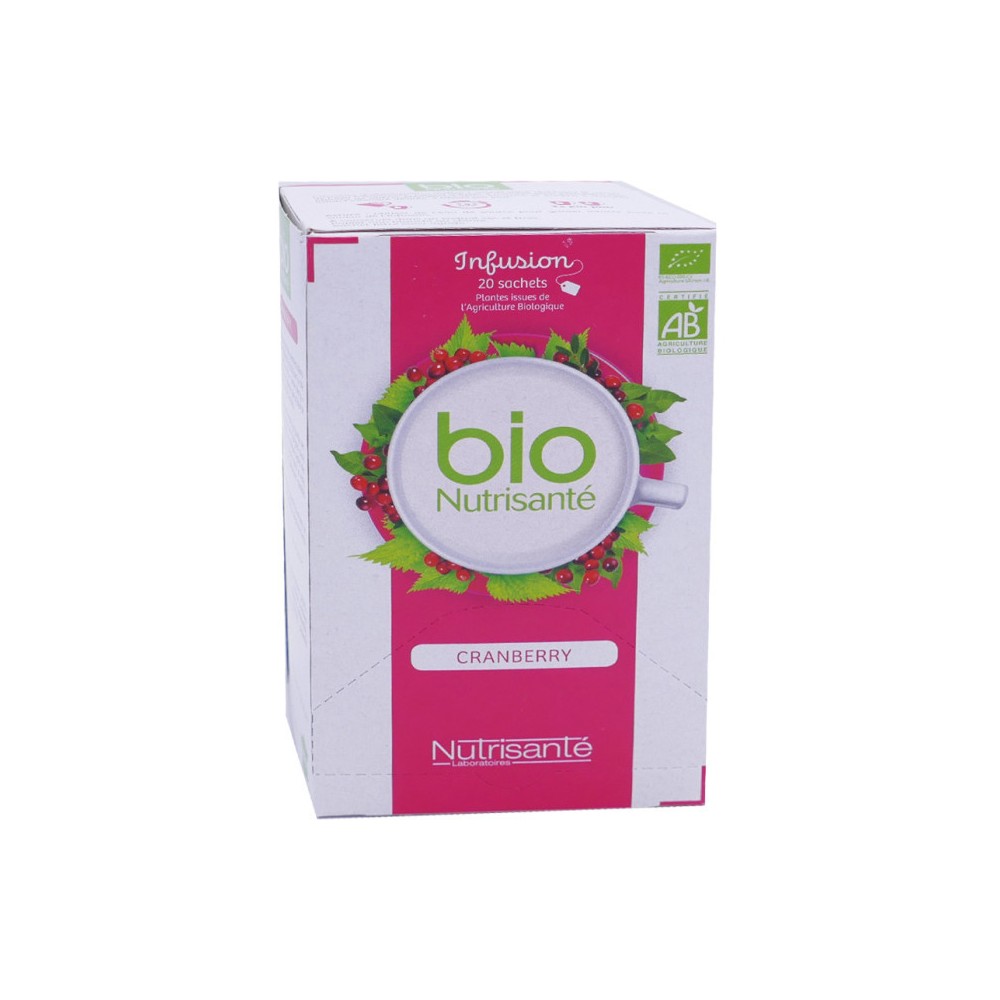 Nutrisanté Tisane Bio Cranberry 20 sachets