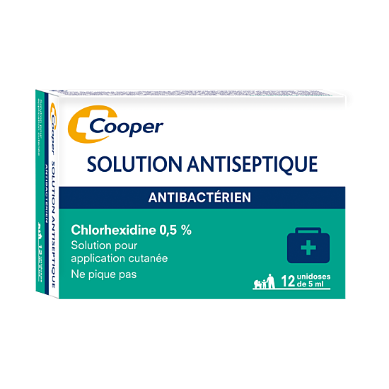 Cooper Chlorhexidine 0,5% 12 unités